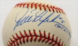 Jim Lefebvre Signed ONL Baseball inscri. #5 1965 NL ROY. Guaranteed to PASS Any JSA, PSA or Beckett