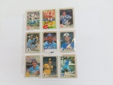 Eighteen (18) Signed Baseball Cards incl. John Tudor, Terry Francona, Dave Dravecky, Denny Walling,