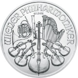One Troy Ounce .999 Fine Silver: Austrian Silver Philharmonic
