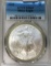 2002 Silver Eagle PCGS Graded MS69, One Ounce Fine Silver