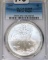 2005 Silver Eagle PCGS Graded MS69, One Ounce Fine Silver