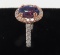 14KT Rose and White Gold Lady's Ring with Cathedral Halo. $12,095 Retail Appraisal Value (6-30-16)