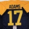 Autographed/Signed Davante Adams Green Bay Retro Blue Football Jersey JSA COA, James Spence COA