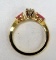 Ladies 14K Yellow Gold Ring Prong et with one round shaped brilliant cut diamond .15 carat. $1300