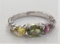 $1499 est retail value: 14K White Gold Ring with 1 ctw Sapphires and .17 ctw Diamond (G-H, SI2-I1)