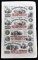 1859 Plainfield, NJ Union County Bank 1-1-2-3 Dollars Uncut Sheet Extremely Rare.