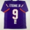 Signed Travis Etienne Jr. Clemson Purple College Football Jersey JSA COA