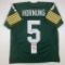 Signed Paul Hornung Green Bay Green Football Jersey JSA COA