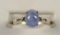 Tanzanite Ring Set in Sterling Silver, GLA Est. Replacement Value = $4,526.