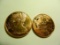 TWO (2) ONE OUNCE .999 Fine Copper Bullion Walking Liberty Round