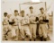 Circa 1941 Joe DiMaggio, Ted Williams, Jimmie Foxx & Bill Dickey Original News Photo, PSA/DNA Type 1