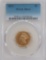 GOLD, PCGS Price Guide Value $3,500 (trending higher) 1874 $3 Gold Piece. PCGS Graded MS61