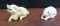 Believed to Be: TWO (2) Antique Japanese Ivory PIGS Netsuke. Estate Finds, We Are Not Experts in