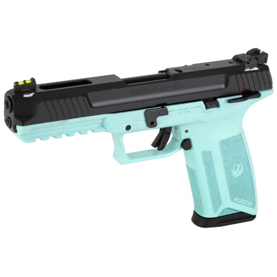 NEW IN BOX Ruger 57, Double Action, Polymer Frame, Full Size, 5.7X28MM, 4.94"Barrel, Turquoise Frame