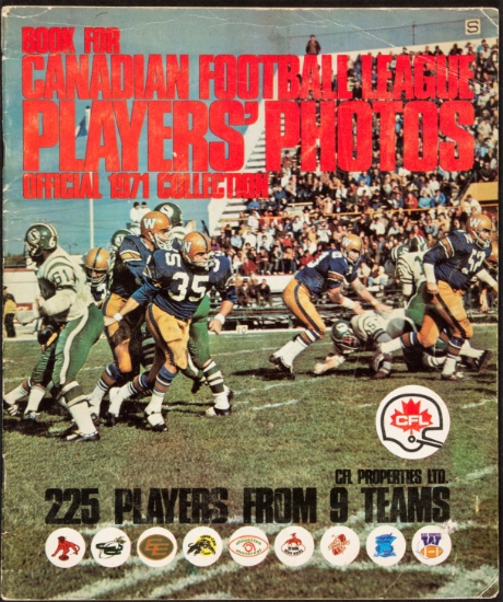 1971 Sargeant CFL Complete Set (225) In Album With Theismann RC