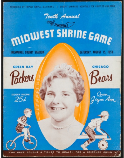 1959 Vince Lombardi's First Program as Green Bay Packers Head Coach.