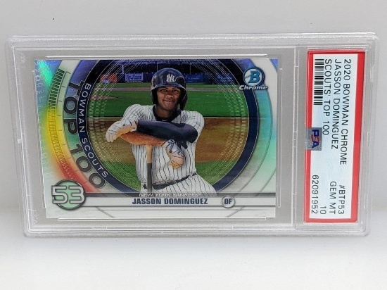 2020 Chrome Jasson Dominguez Top 100 PSA 10 RC