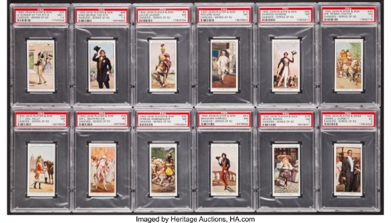 1932 John Player & Son "Dandies-Series of 50" PSA Graded Complete Set (50). WOW!