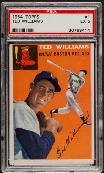 1954 Topps Ted Williams #1 PSA EX 5