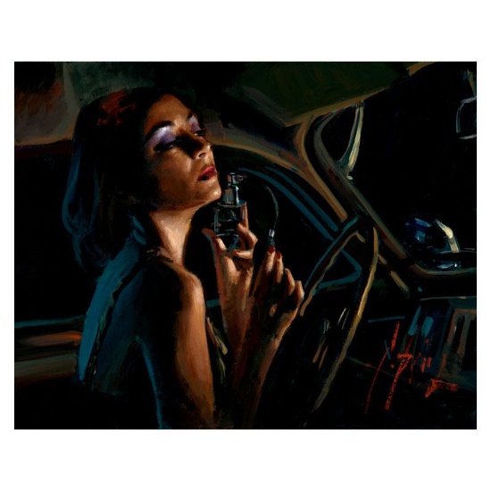 Fabian Perez "Glamour III" Hand Embellished Limited Edition Canvas; Hand Signed, JC INV #8443