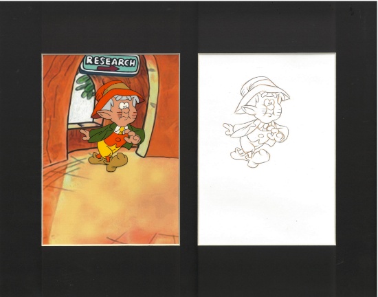 Keebler Elves - Original Production Cel and Drawing, JC INV #1715  11"x14"