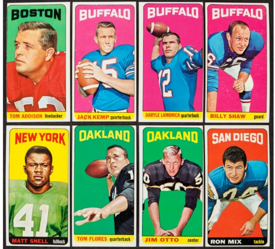 1965 Topps Football Partial Set (51/176).