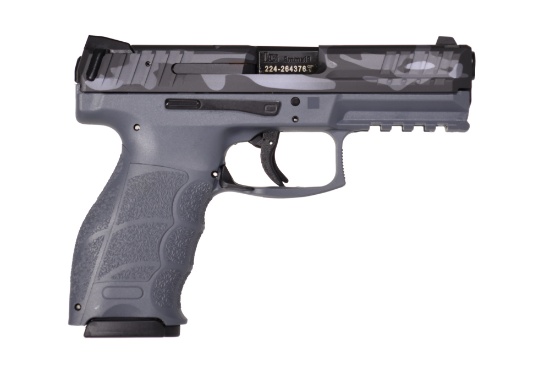 HECKLER AND KOCH (HK) VP9 9MM, NEW IN BOX, Grey Camo Cerakote, 81000491, 15 Shot.