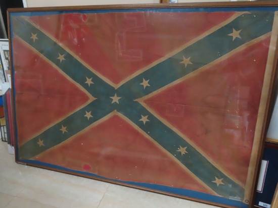 The Civil War Confederate Battle Flag of Company C 13th Alabama Infantry Brigade. Nicholas Carnochan