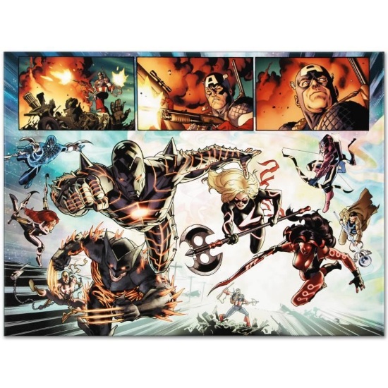 Marvel Comics "Fear Itself #7" Limited Edition Giclee On Canvas. #d.