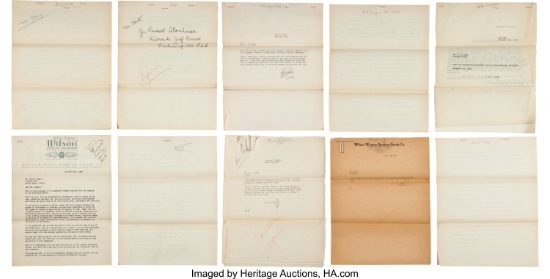 Twenty-Six (26) For One Money: 1930's Wilson Golf Endorsement Contracts. All One Money.