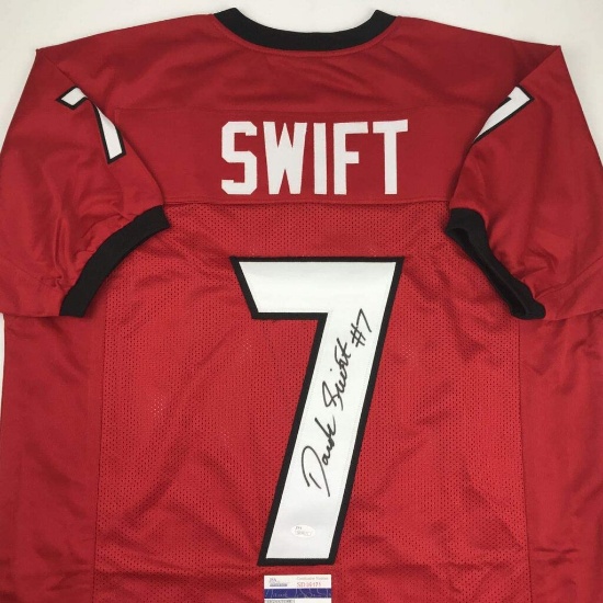Signed D'Andre Swift Georgia Red College Football Jersey JSA COA