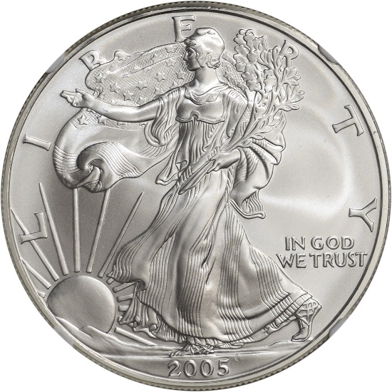 2005 Silver American Eagle, One Ounce .999 Fine Silver