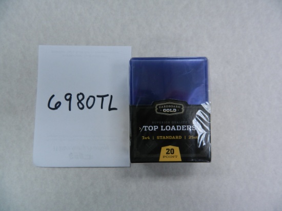 Twenty-Five (25) Sports Card 3"x4" Top Loaders, Rigid Plastic Holders, Superior Quality. All One $