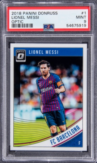 2018-19 Panini Donruss Optic #1 Lionel Messi - PSA MINT 9