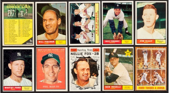 1961 and 1962 Topps Baseball Card Collection (245 CARDS)