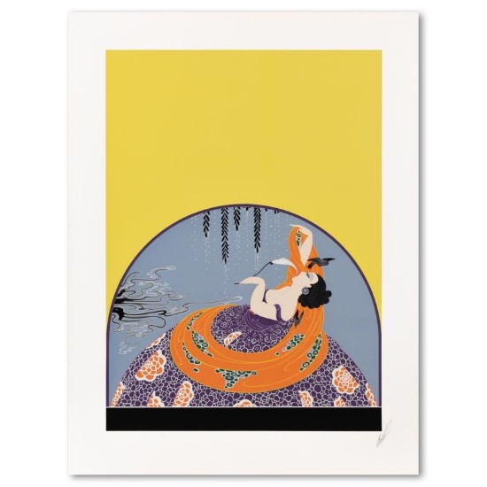 Erte (1892-1990) "After The Rain" Limited Edition Serigraph On Paper, Signed, $29 SHIPPING in Tube