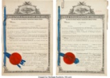 1918 Tom Bendelow Golf Ball Patent Assignment Document to Wilson and One Other. One Money!