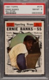 1961 Topps Baseball #575 Ernie Banks All Star PSA 8