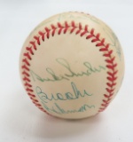 HOFers Signed by Eight (8) OAL Rawlings Baseball with James Spence Full Letter of Authenticity.
