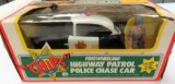 Vintage 1981 Mego CHIPS Highway Patrol Police Chase Car with Sarge, IN BOX
