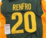 Mel Renfro Signed Oregon Ducks Jersey with James Spence COA # W972160. online verify. 100%