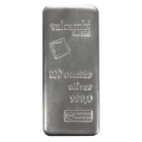 100 oz Silver Bar Valcambi Suisse .999 Fine