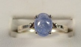 Tanzanite Ring Set in Sterling Silver, GLA Est. Replacement Value = $4,526.