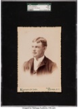 SCARCE! 1891 Kensington Art Studio Jack Sharrott Cabinet Photo SGC Graded 55 VG/EX+ 4.5.