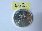 One Ounce .999 Fine Silver 2015 Australia Funnel-Web Spider
