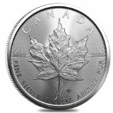 Twenty-Five (25) 2022 1 oz Canadian Silver Maple Leaf .9999 Fine $5 Coins, Fresh Monster Box.