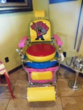 Custom 1/1 Vintage Koken Barber Chair Wild Thing/Taz. Full Size Pick Up Only in Sealy, Texas