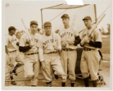 Circa 1941 Joe DiMaggio, Ted Williams, Jimmie Foxx & Bill Dickey Original News Photo, PSA/DNA Type 1