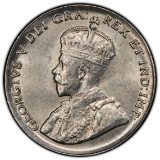1936 Canada Five Cents, Near S. PCGS Graded MS64, PCGS has Graded 2 at this Grade and Only 3 Higher!
