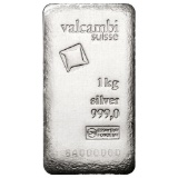 Valcambi Kilo (32.15 oz) Silver Bar, .999 Fine Silver